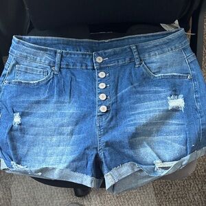 Blue Denim Women's Shorts
